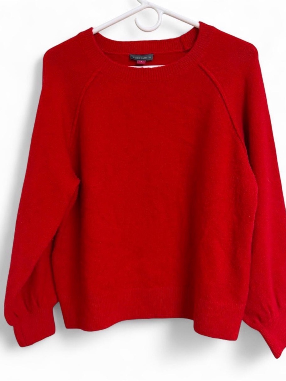 Vince Camuto Bright Red Crewneck Sweater